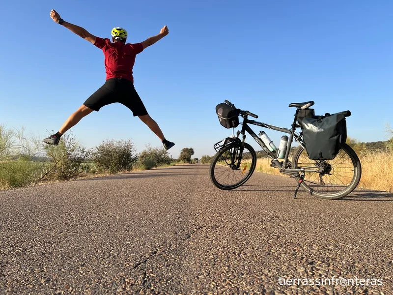 Foto del camino mozárabe en bicicleta